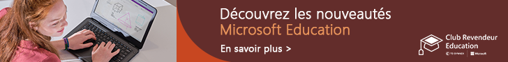 Bandeau nouveautés Microsoft